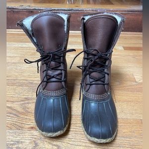 L.L Bean Winter Boots Shearling-lined insulated size 7